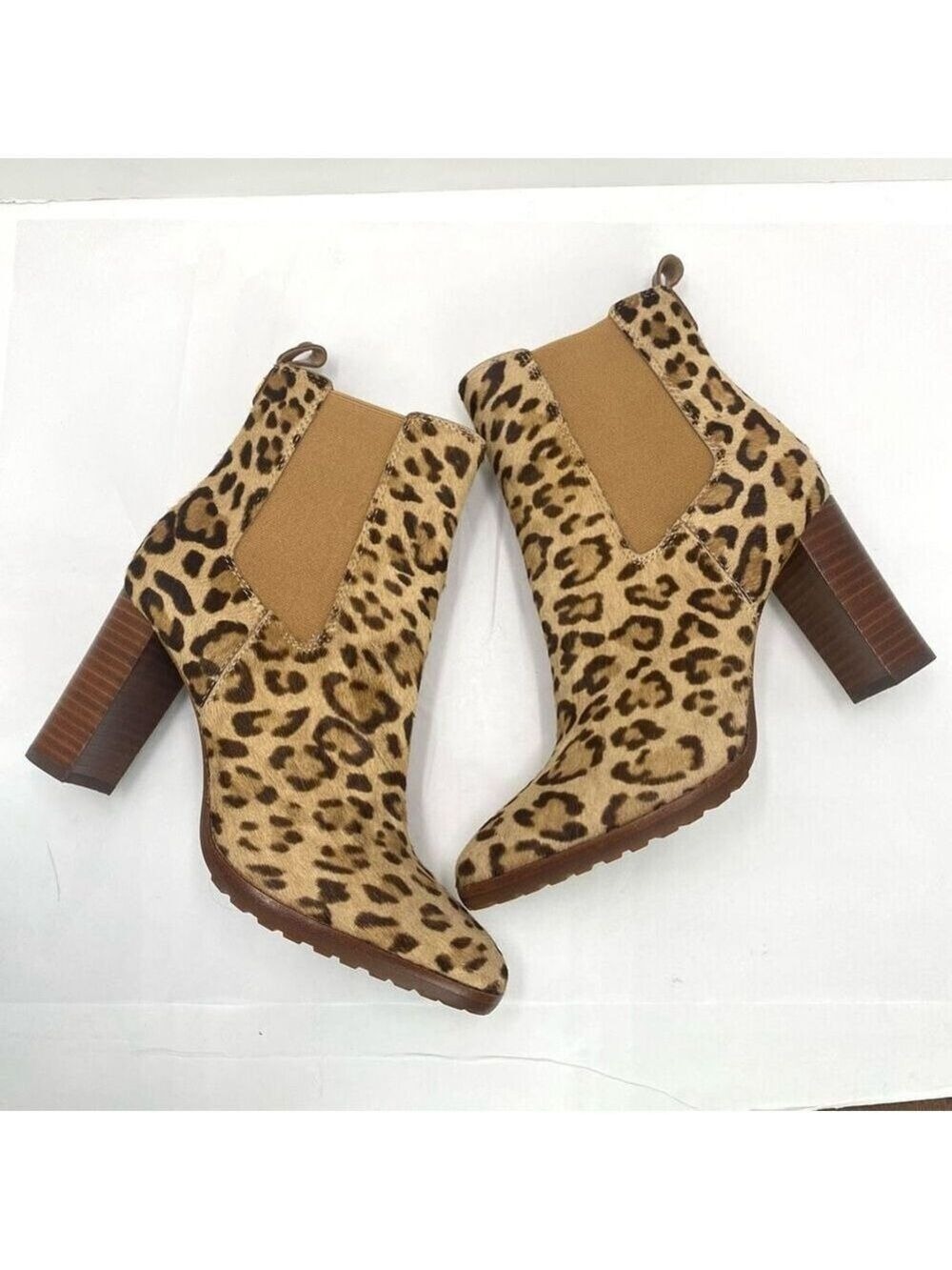 Lauren Ralph Lauren Mylah Bootie Women’s 6.5 Leopard Print Heeled NWOB - Picture 7 of 12
